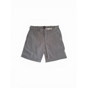 J.Crew 9" Tech Shorts Mens Size 35 Gray Flat Front Mid Rise Stretch Regular Fit